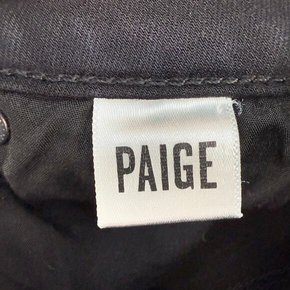 Paige Jeans Women's 24 (0) Black Verdugo Ultra Skinny Preppy Normcore Skater - Picture 7 of 16
